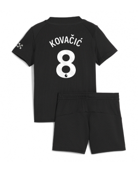 Billige Fotballdrakt Manchester City Mateo Kovacic #8 Replika Bortedraktsett Barn 2025-26 Kortermet (med bukser)